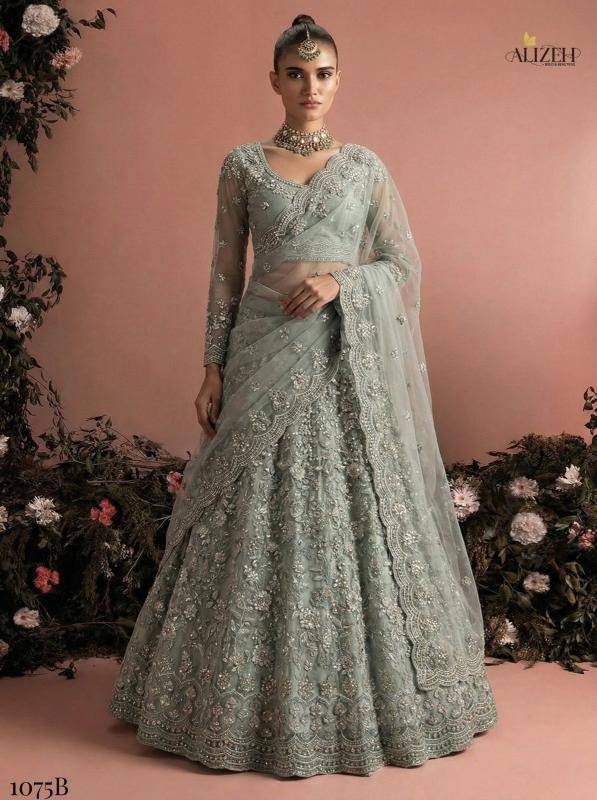 Alizeh Bridal Heritage Colours 1075 Lehenga choli manufacturers in Bangalore